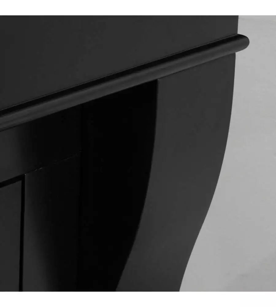 Camino bioetanolo da pavimento Divina Fire "Washington" in legno nero 111x43x99 cm