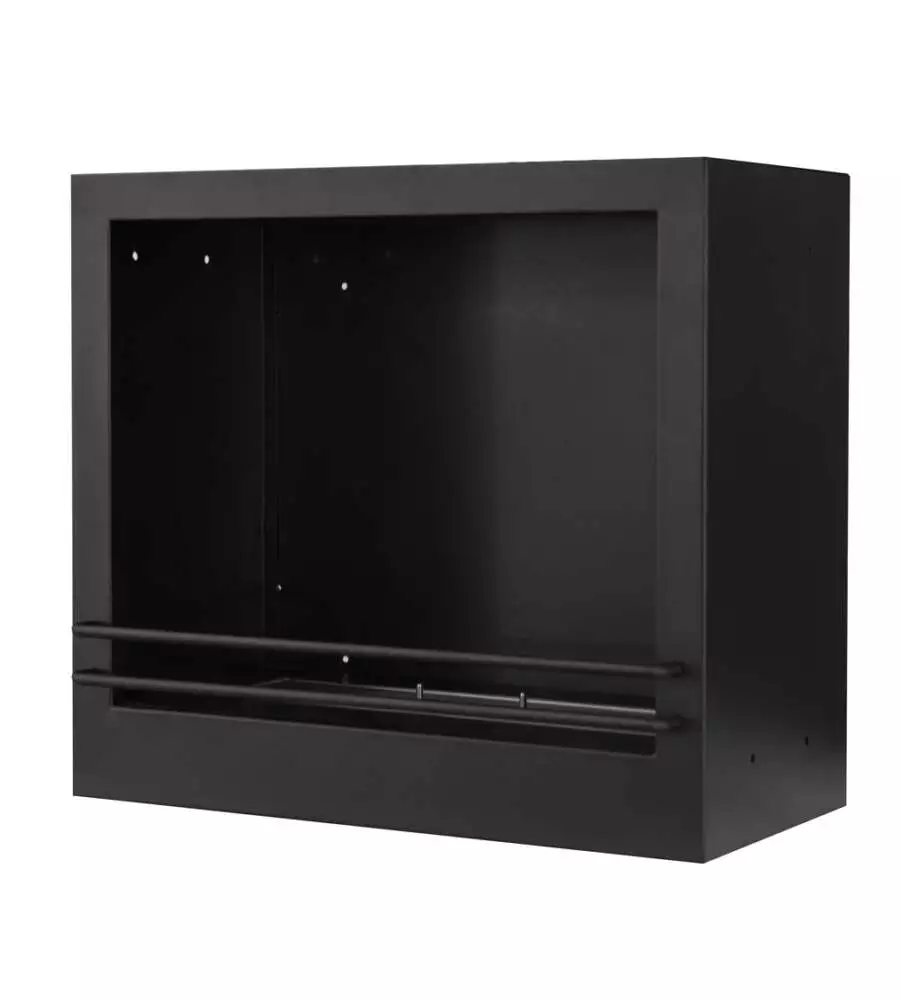 Camino bioetanolo da pavimento Divina Fire "Trauman" effetto marmo bianco 121x38x108 cm