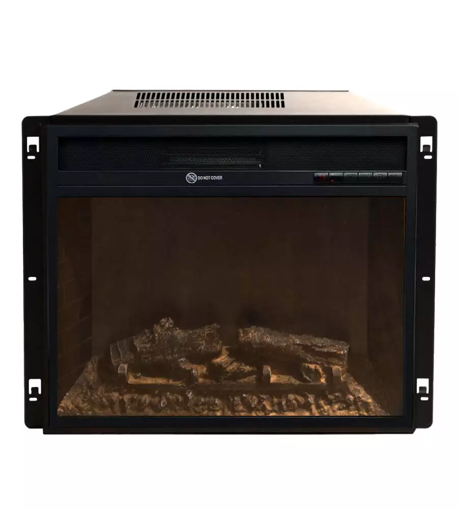 Camino elettrico Divina Fire "Michelangelo" in legno bianco 96x36x96 cm