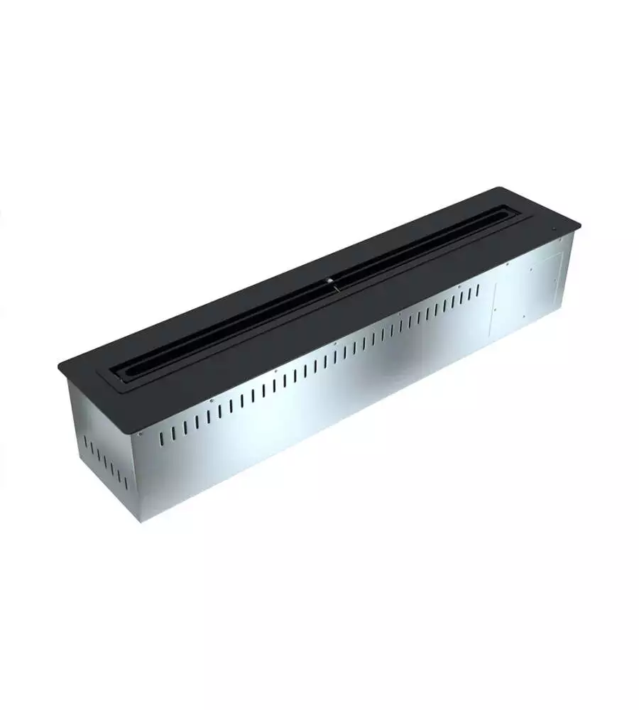 Bruciatore per camino bioetanolo Divina Fire "Smart Pro-Line" in acciaio inox grigio 90,8x19,3x16,8 cm