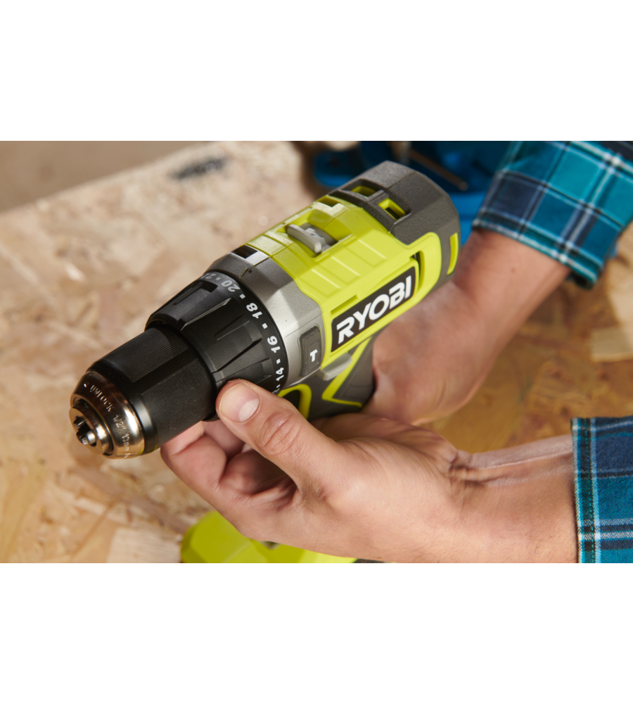 Trapano a percussione a batteria Ryobi "RPD18-2C20SA31" 2 batterie 18V 2Ah