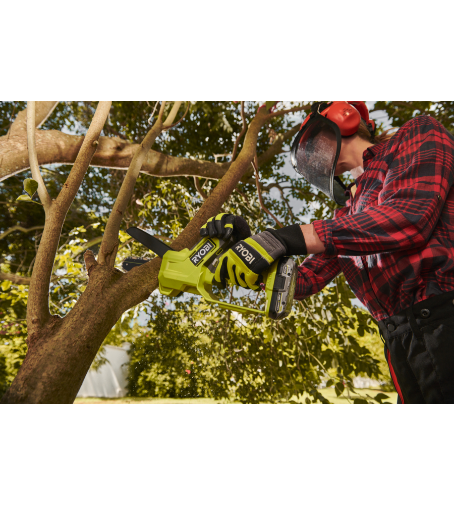 Potatore a catena a batteria Ryobi "RY18PS15A-120" barra 15 cm 18V batteria inclusa