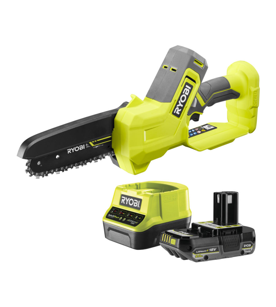 Potatore a catena a batteria Ryobi "RY18PS15A-120" barra 15 cm 18V batteria inclusa