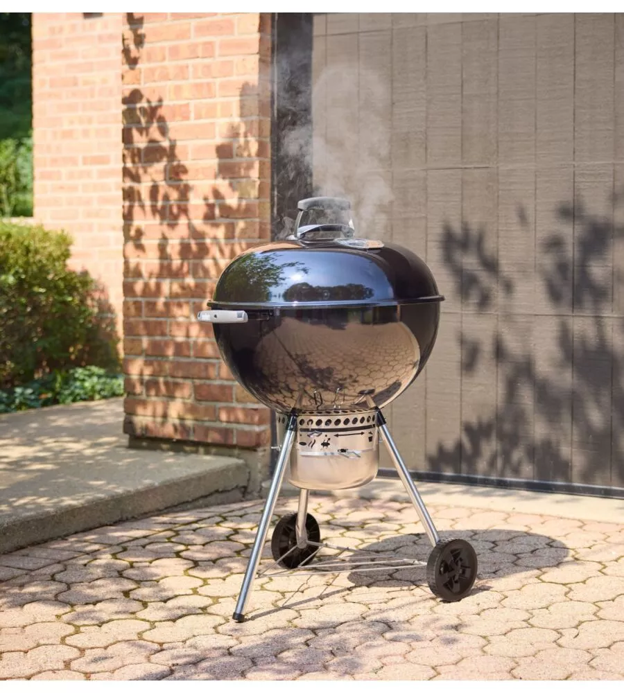Barbecue a carbone Weber "Originale Kettle Premium" nero con griglia 57 cm