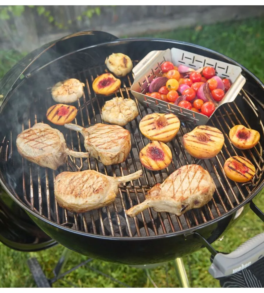 Barbecue a carbone Weber "Originale Kettle Premium" nero con griglia 57 cm