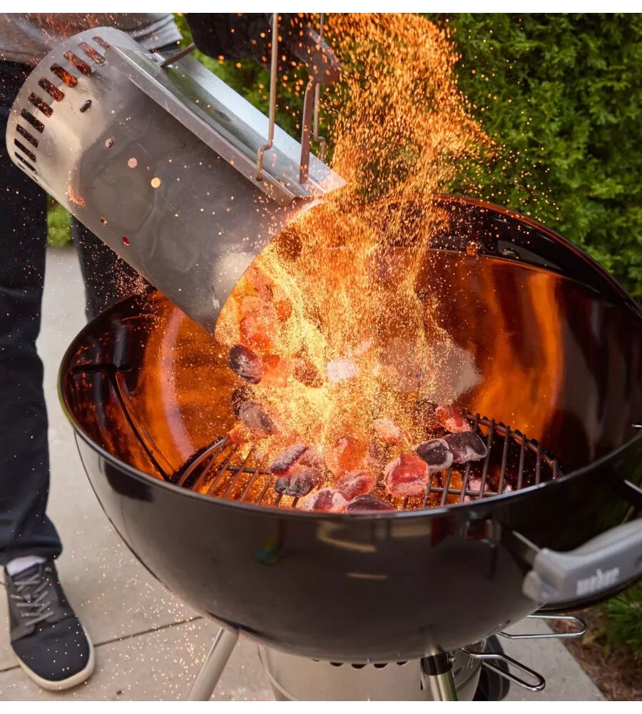 Barbecue a carbone Weber "Originale Kettle Premium" nero con griglia 57 cm