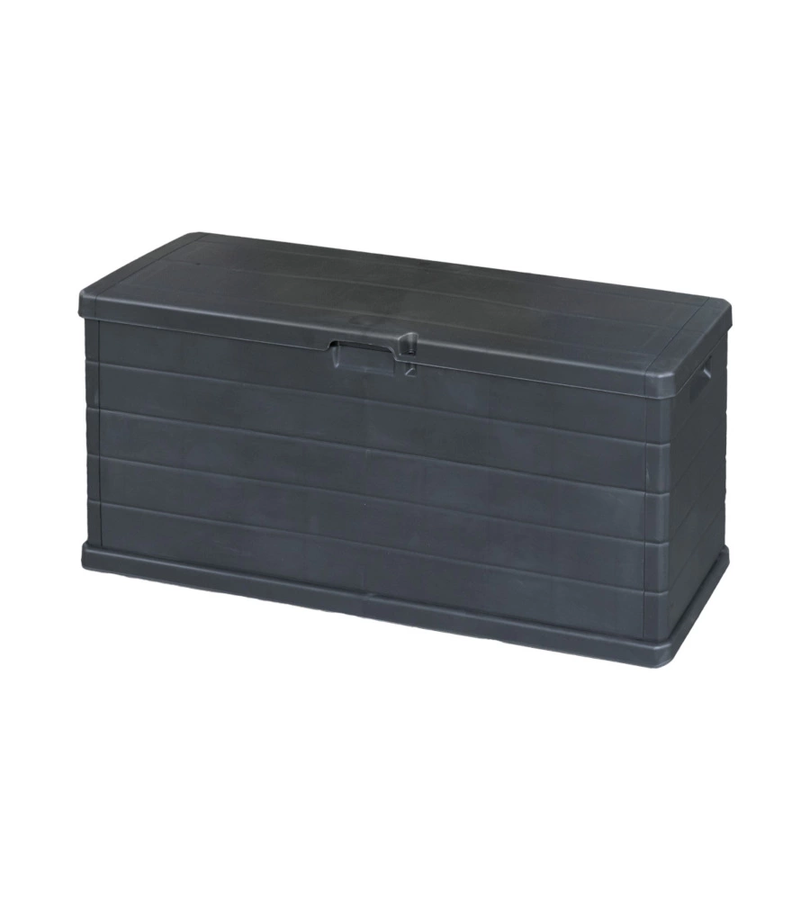 Baule da esterno "Omega" in polipropilene antracite 210 lt 117x38x56 cm