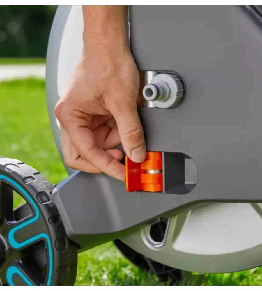 Carrello avvolgitubo manuale Gardena "Clever Roll M Metal" in metallo 60 mt