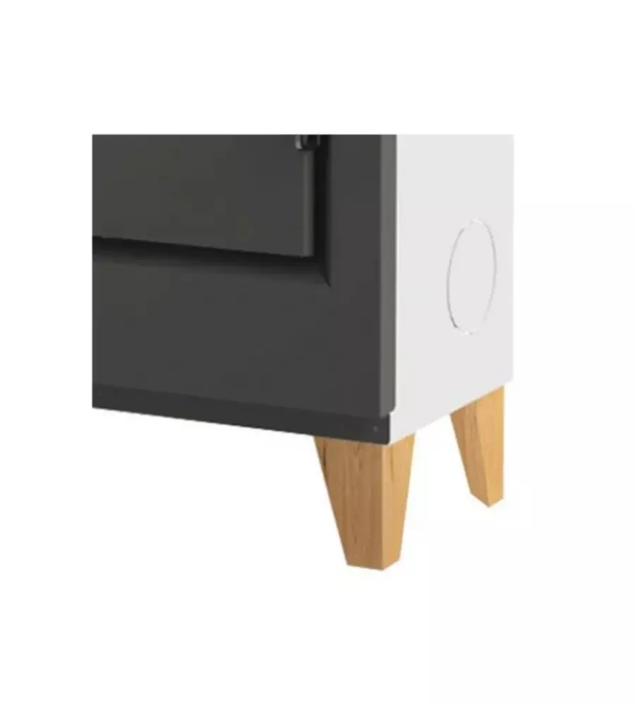 Gambe in legno per stufa Caris "Fiore"
