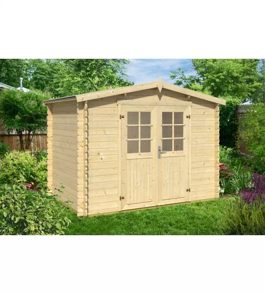 Casetta da giardino in legno Lasita Maja "Trento 1" in abete 280x180 cm