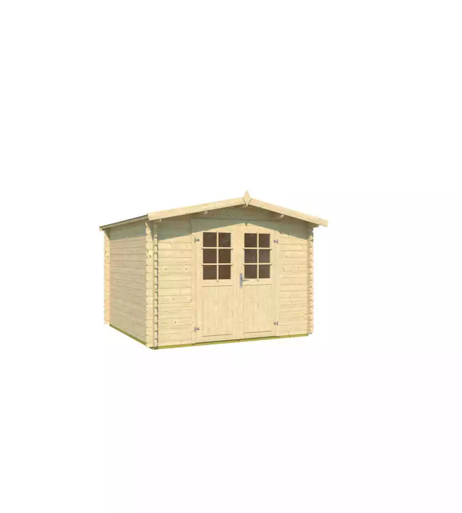 Casetta da giardino in legno Lasita Maja "Trento 2" in abete 280x280 cm