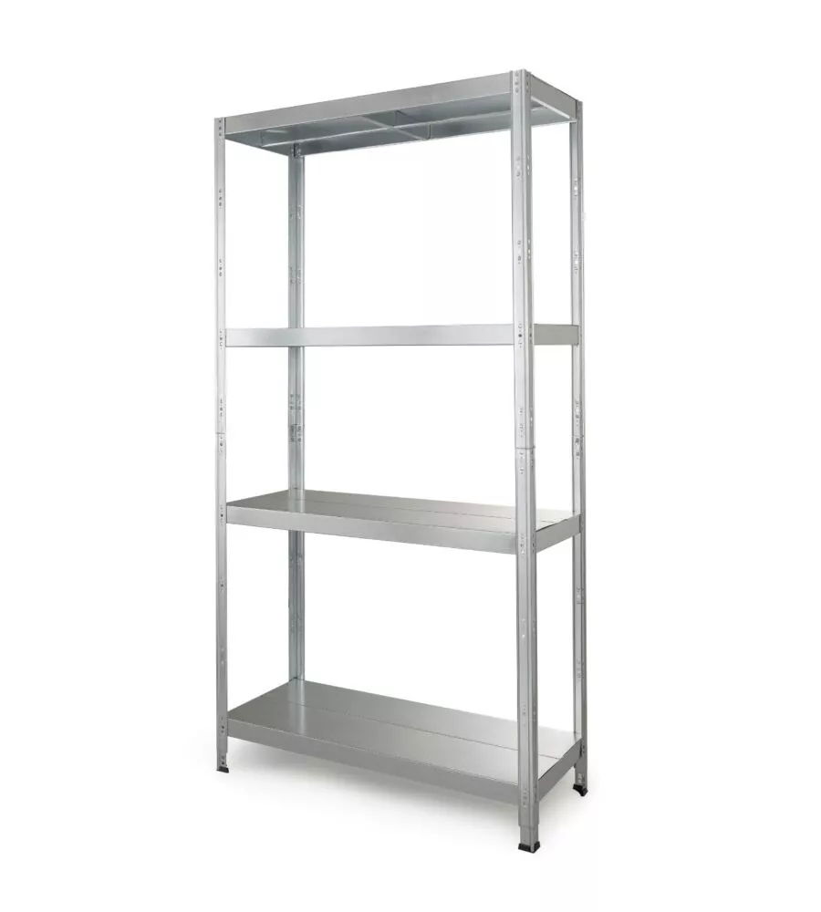 Scaffale 4 ripiani in metallo Grima "Maciste" grigio 1040 kg 120x40x196 cm