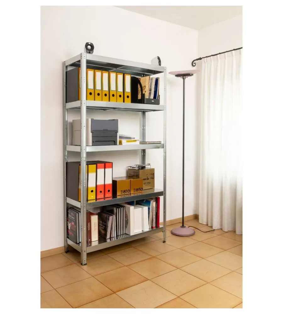 Scaffale 5 ripiani in metallo Grima "Maciste" grigio 1300 kg 120x40x196 cm