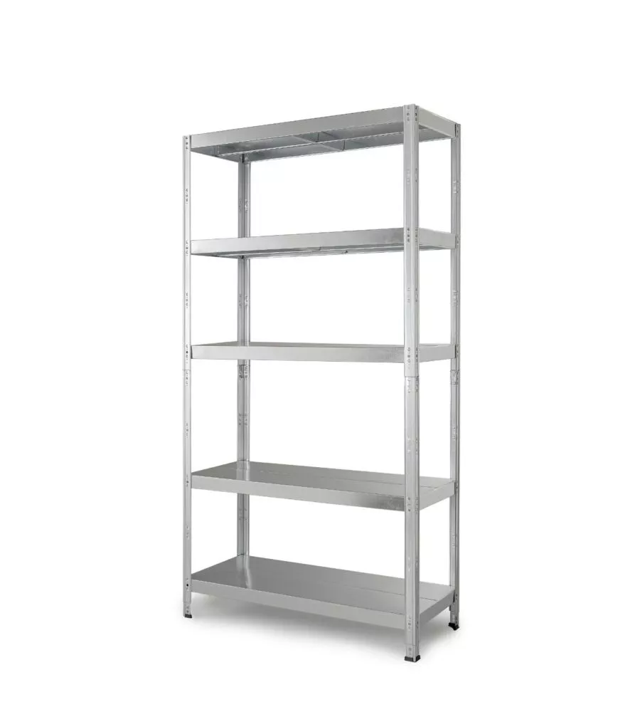 Scaffale 5 ripiani in metallo Grima "Maciste" grigio 1300 kg 120x40x196 cm
