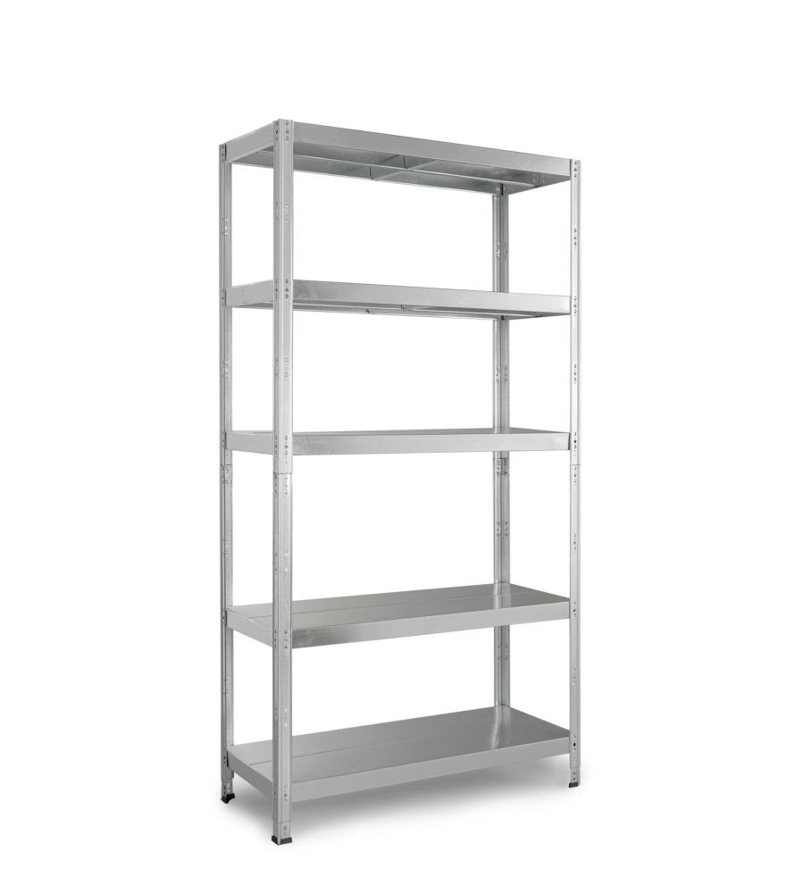 Scaffale 5 ripiani in metallo Grima "Maciste" grigio 1300 kg 120x40x196 cm