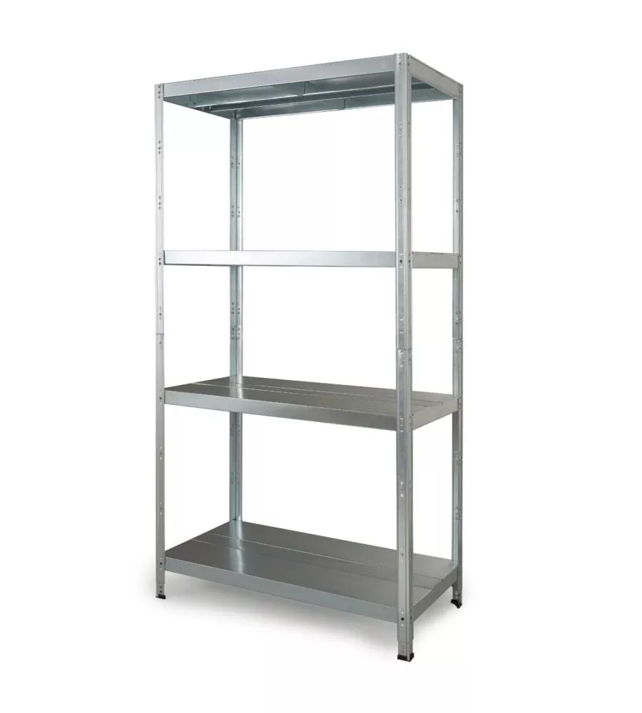 Scaffale 4 ripiani in metallo Grima "Maciste" grigio 1040 kg 120x50x196 cm