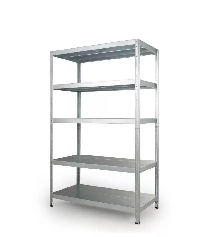Scaffale 5 ripiani in metallo Grima "Maciste" grigio 1300 kg 120x60x196 cm