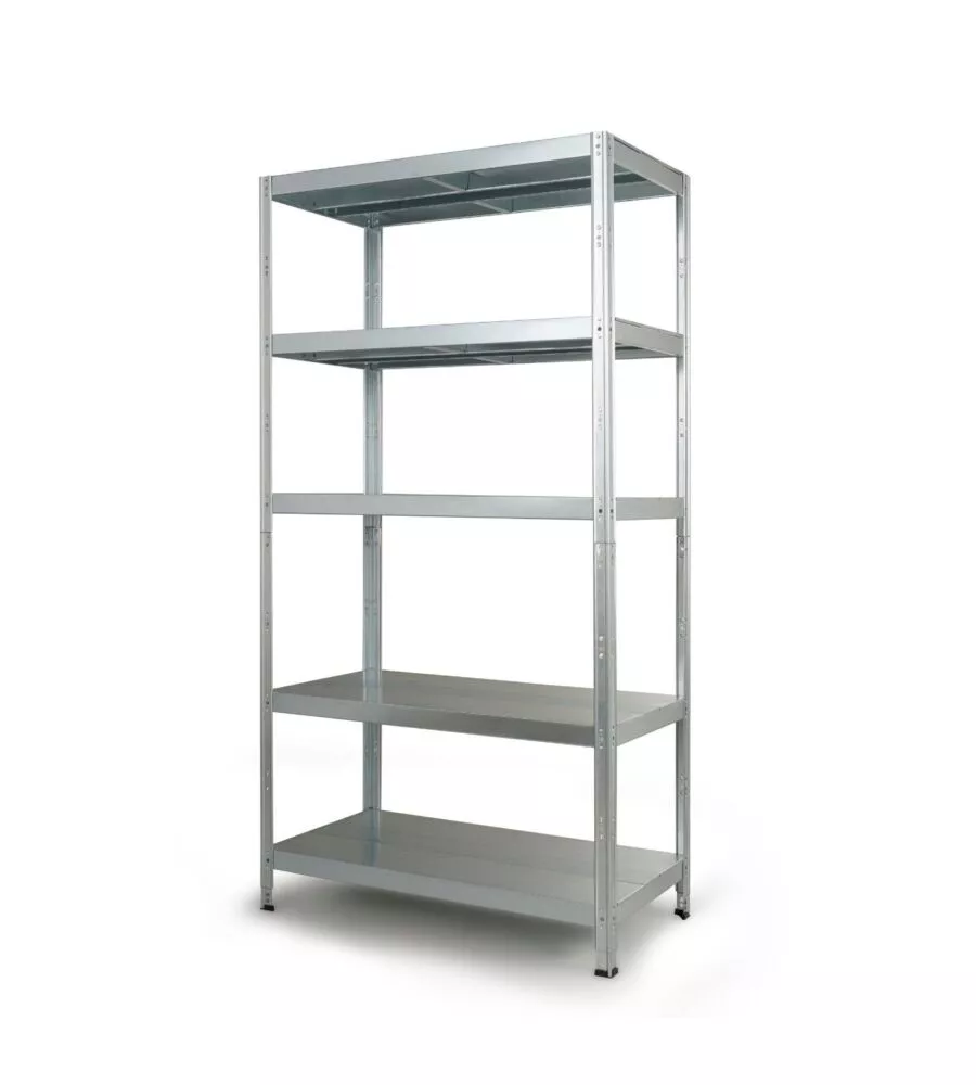 Scaffale 5 ripiani in metallo Grima "Maciste" grigio 1300 kg 120x50x234 cm