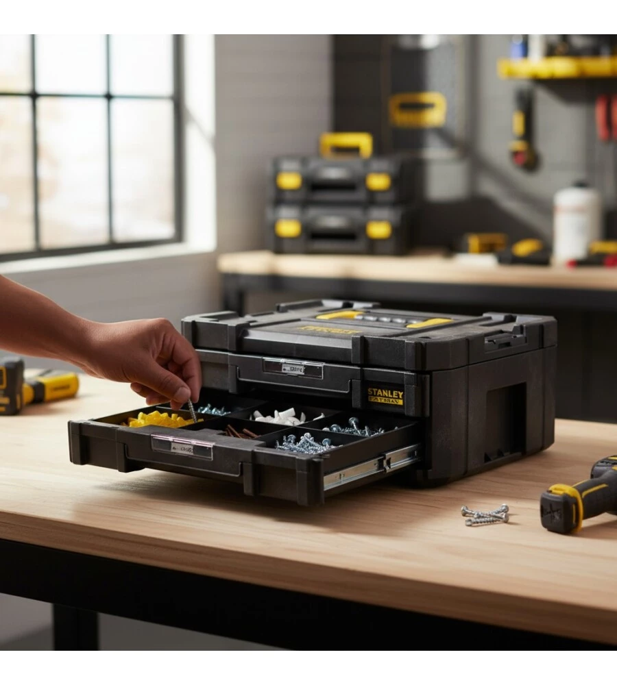 Cassettiera 2 cassetto alto Stanley "Pro-Stack" Fatmax