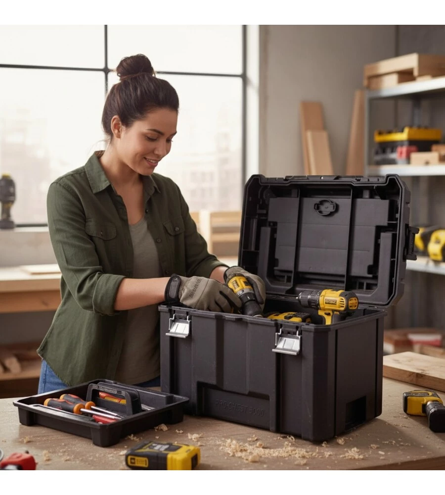 Cassetta gran volume Stanley "Pro-stack Fatmax" con maniglione