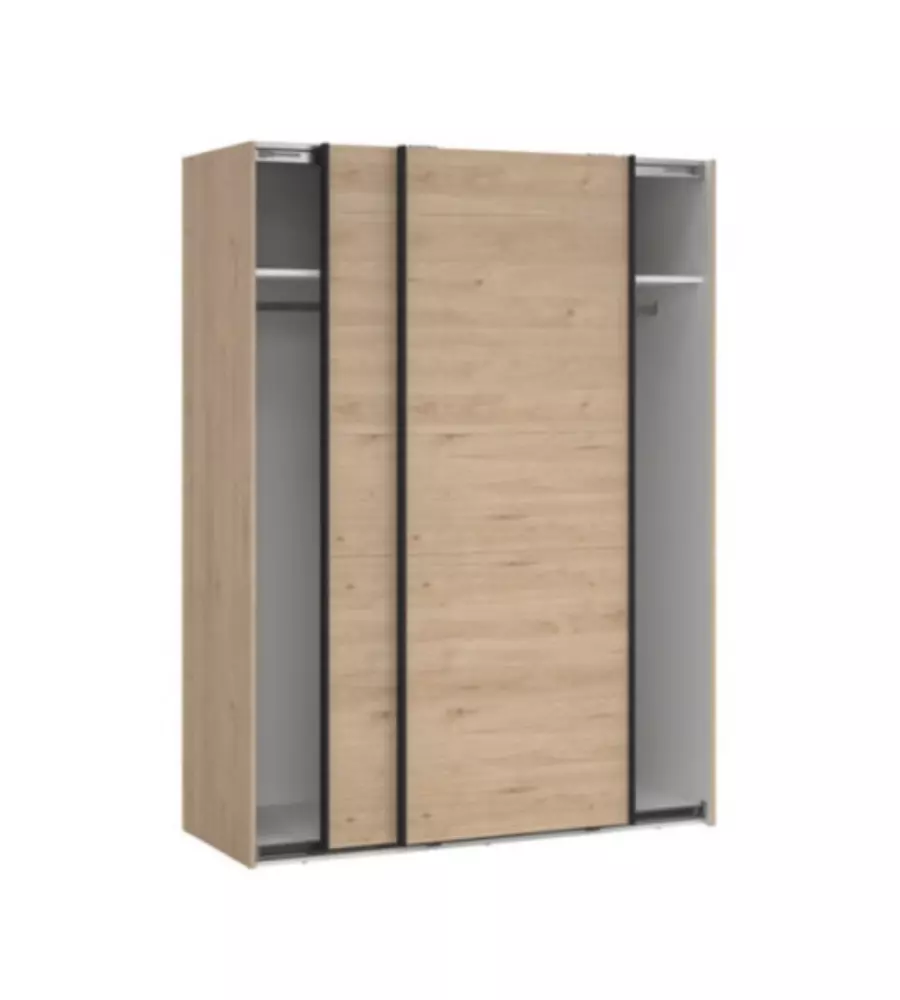 Armadio scorrevole "Como L150" quercia 147x62x200,4 cm