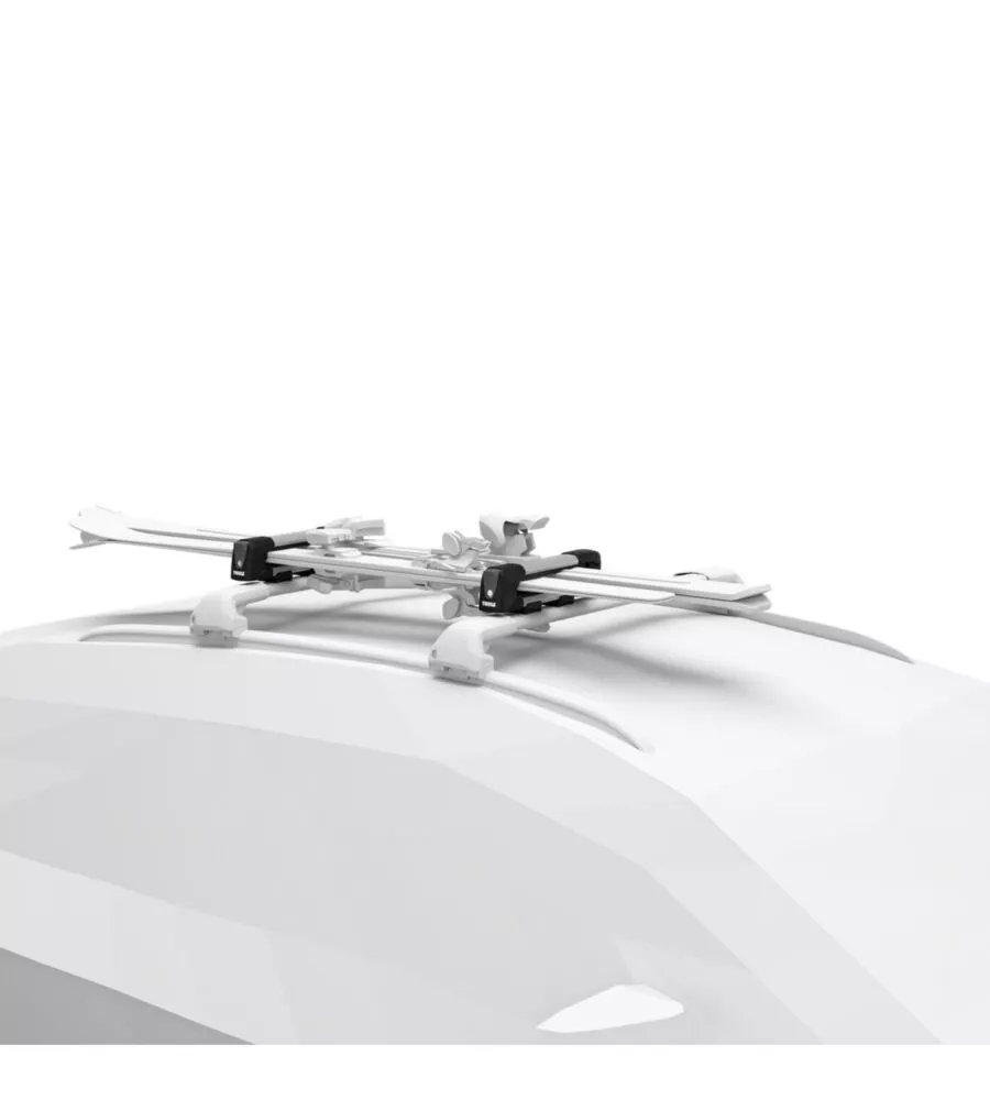 Portasci tetto auto Thule "Snowpack" grigio 2 paia