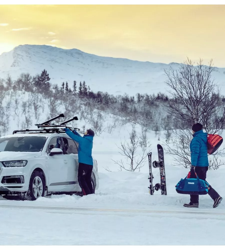 Portasci tetto auto Thule "Snowpack" nero 5 paia