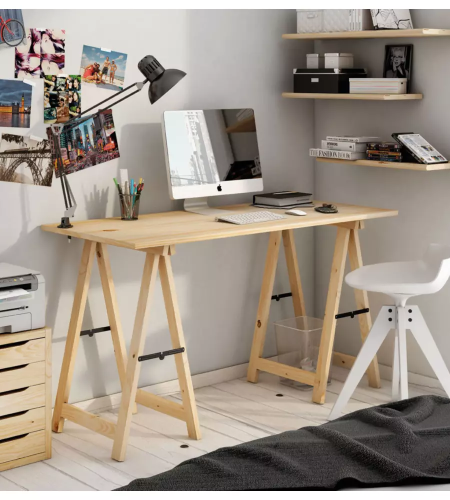 Kit tavolo con 1 piano e 2 cavalletti
