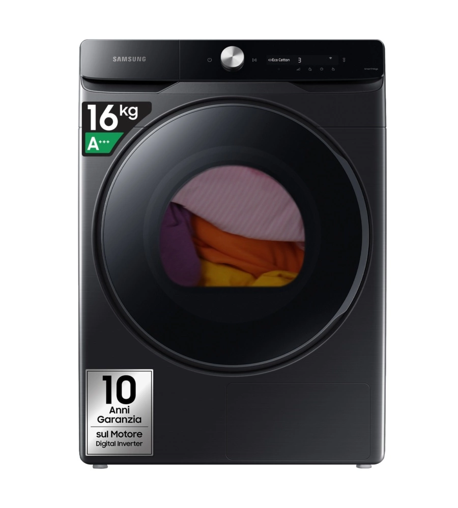 Asciugatrice a pompa di calore Samsung "DV16DG8600BVU3" carico 16 kg classe energetica C