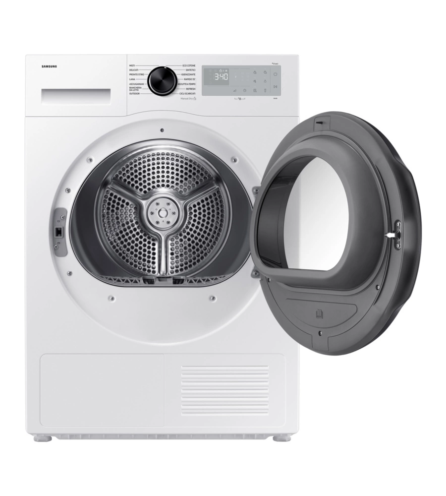 Asciugatrice a pompa di calore Samsung "Crystal EcoDry DV90DG52A0AHET" carico 9 kg classe energetica C