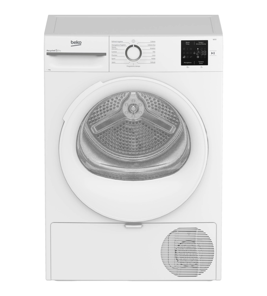 Asciugatrice a pompa di calore Beko "BMT491WI_IT" carico 9 kg classe energetica C