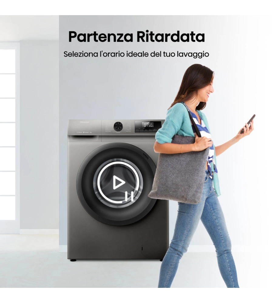 Lavatrice Hisense "WF1Q8041BT" carico 8 kg classe energetica A
