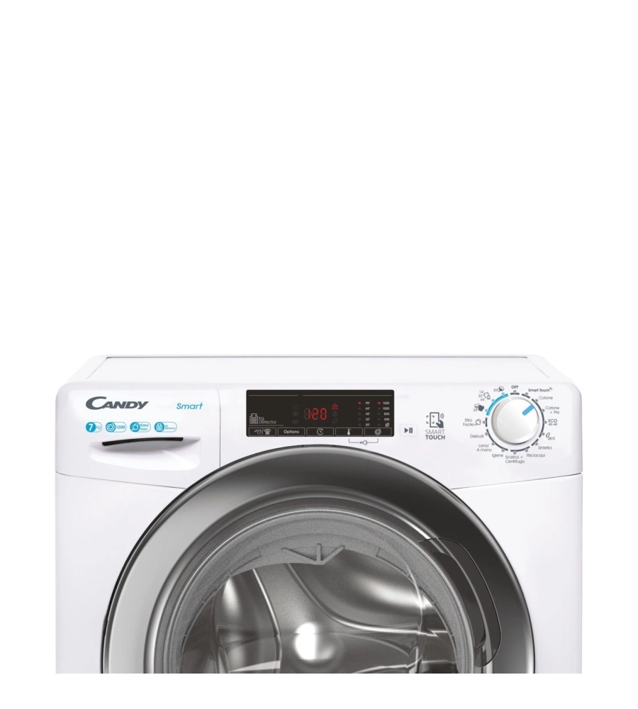 Lavatrice slim Candy "Smart CSS4127TWR3/1-11" carico 7 kg classe energetica C