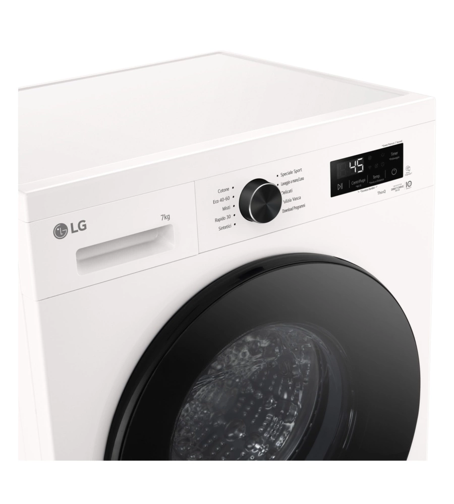 Lavatrice slim LG "F2NX10S7NWB" carico 7 kg classe energetica A