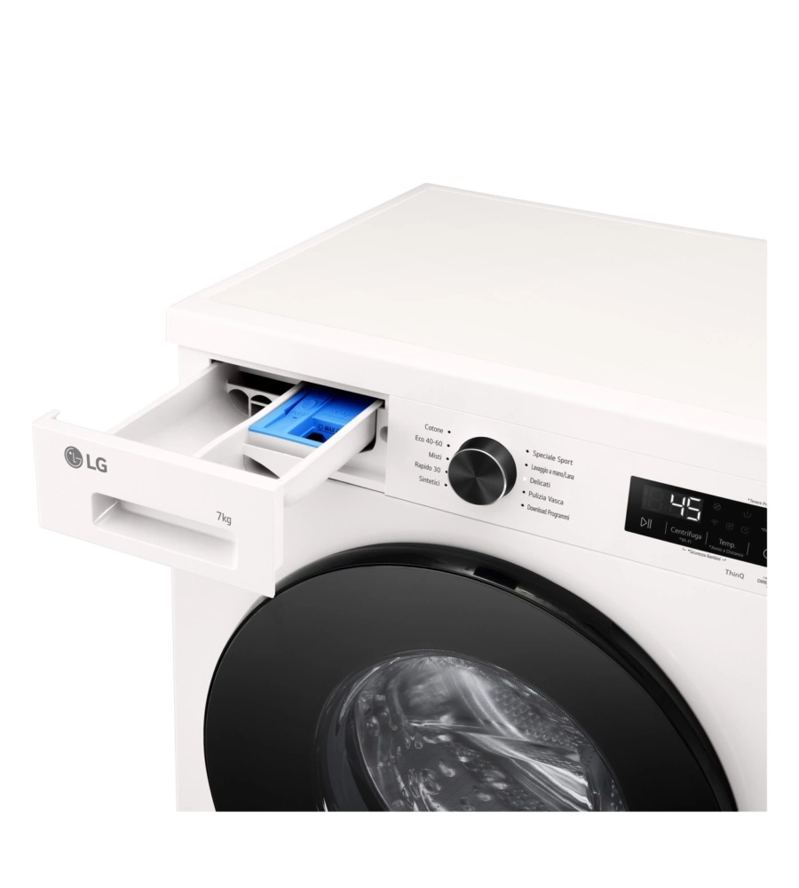 Lavatrice slim LG "F2NX10S7NWB" carico 7 kg classe energetica A