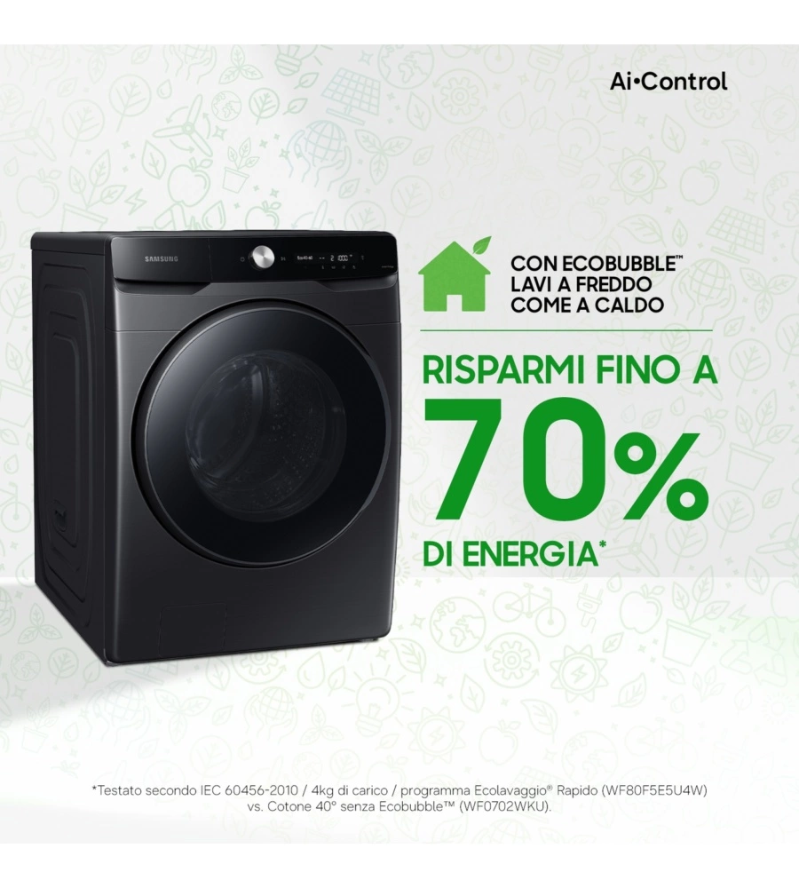 Lavatrice Samsung "WF20DG8650BV" carico 20 kg classe energetica A