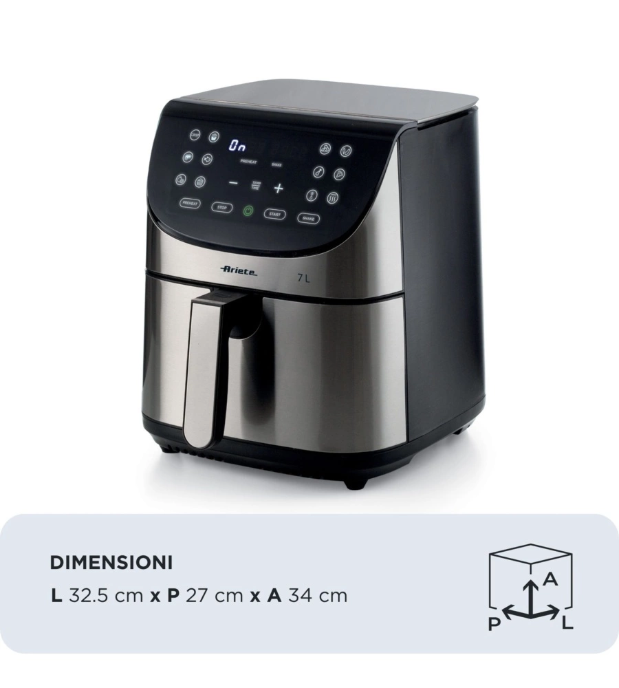 Friggitrice ad aria Ariete "4628" nero 7 lt 1800W