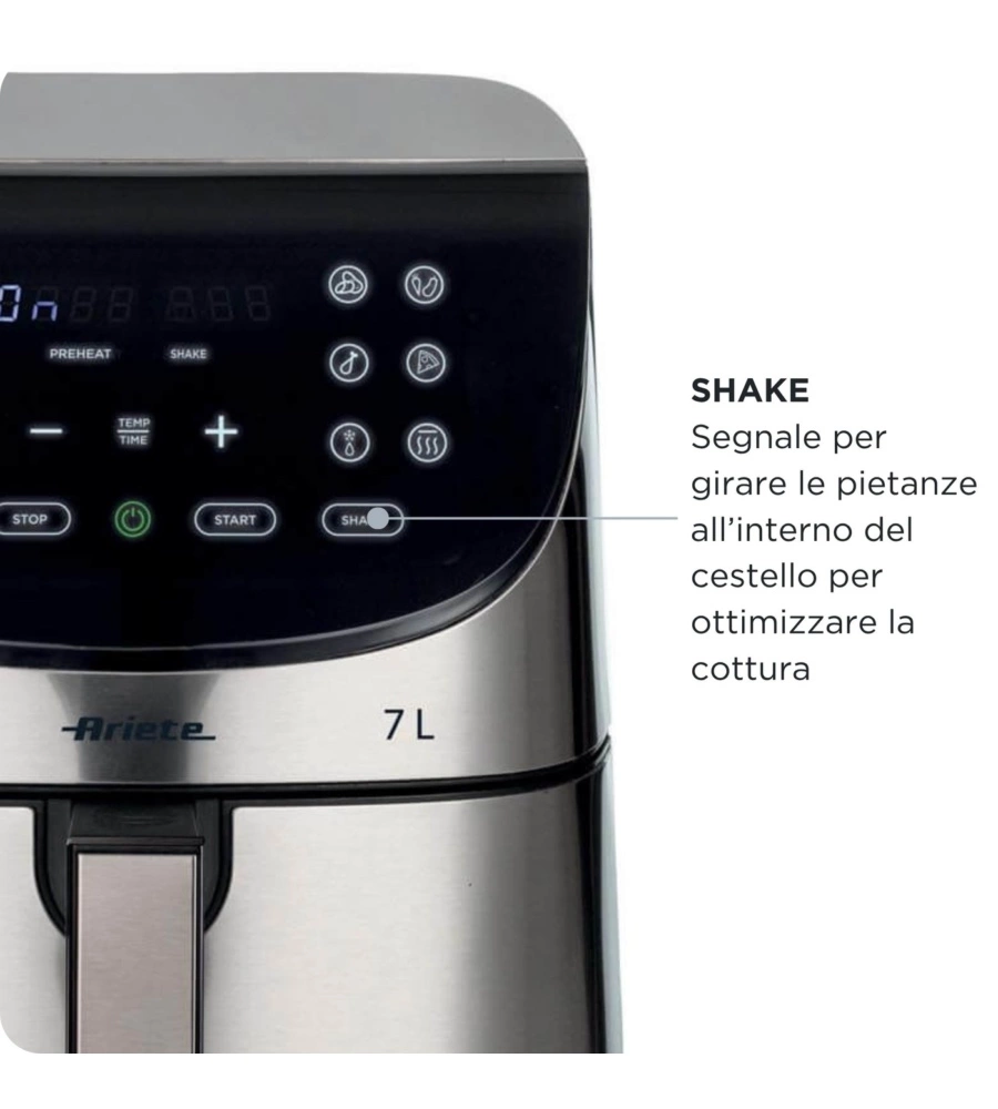 Friggitrice ad aria Ariete "4628" nero 7 lt 1800W