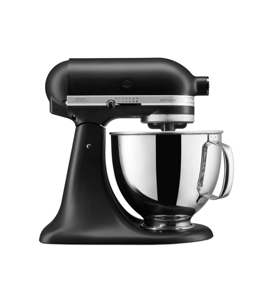 Robot da cucina KitchenAid "Artisan 5KSM175PS" nero opaco 4,7 lt 300W
