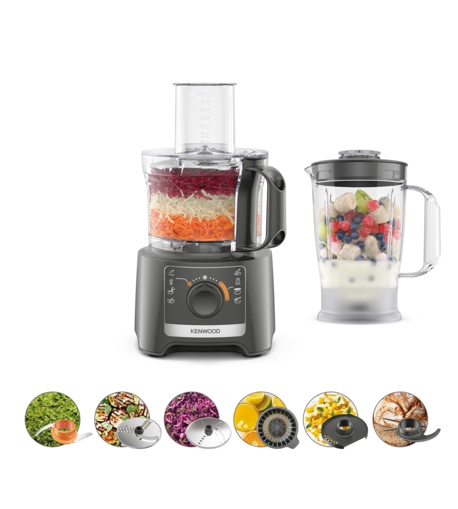 Robot da cucina Kenwood "MultiPro Compact FDP31.360GY" grigio 2,1 lt 800W