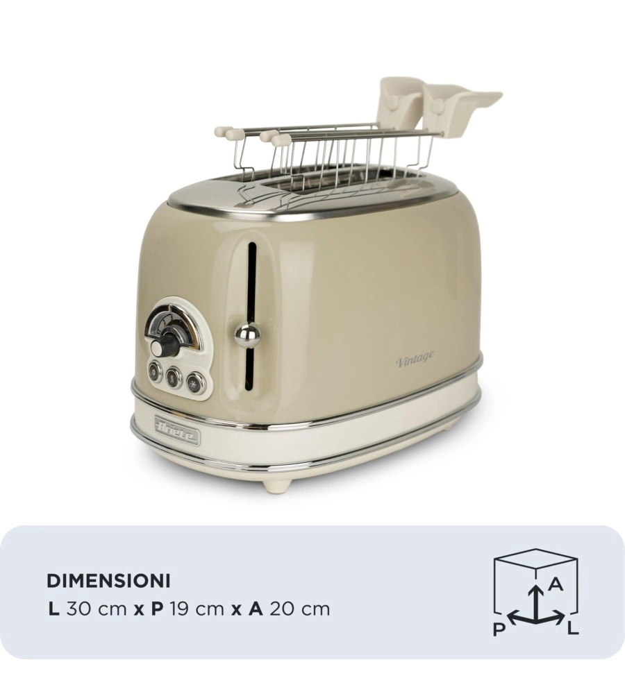 Tostapane Ariete "155 Vintage" beige 810W