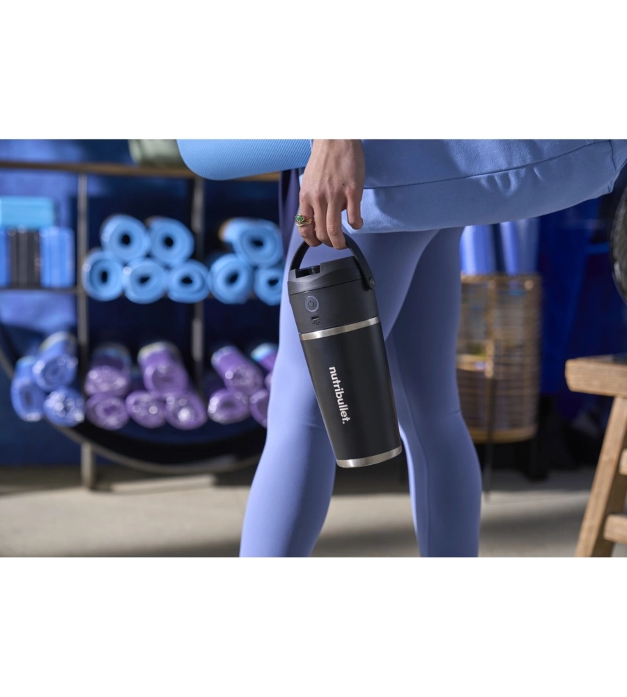 Frullatore portatile Nutribullet in acciaio nero 0,59 lt 11 W