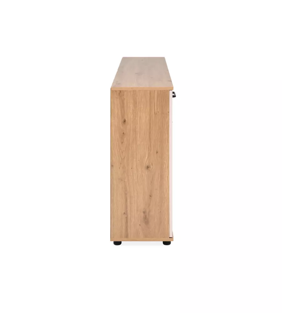 Mobile "Madia" 4 ante e 1 cassetto quercia-beige 138x30x75 cm