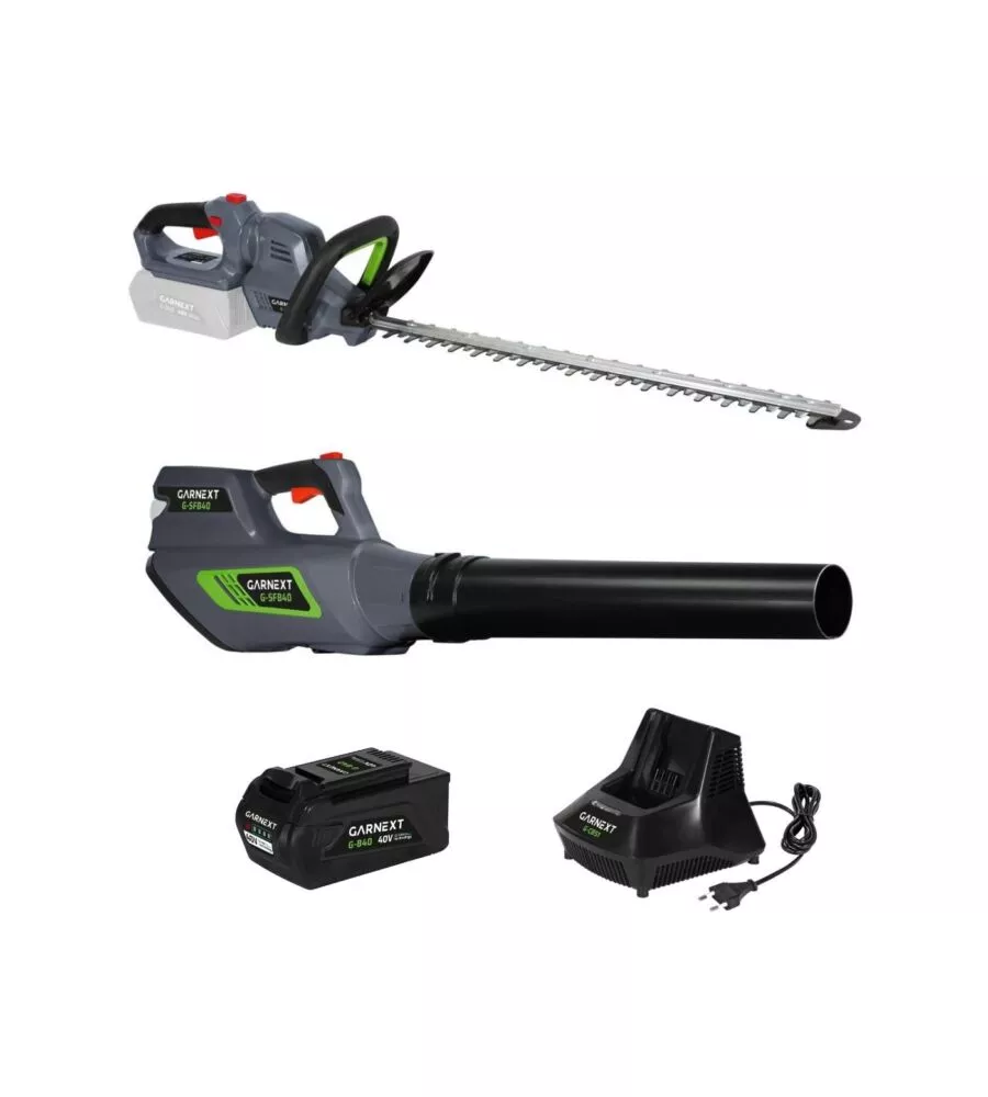 Kit tagliaerba e soffiatore a batteria Valex "Garnext" caricabatteria e batteria 40V 4Ah inclusi