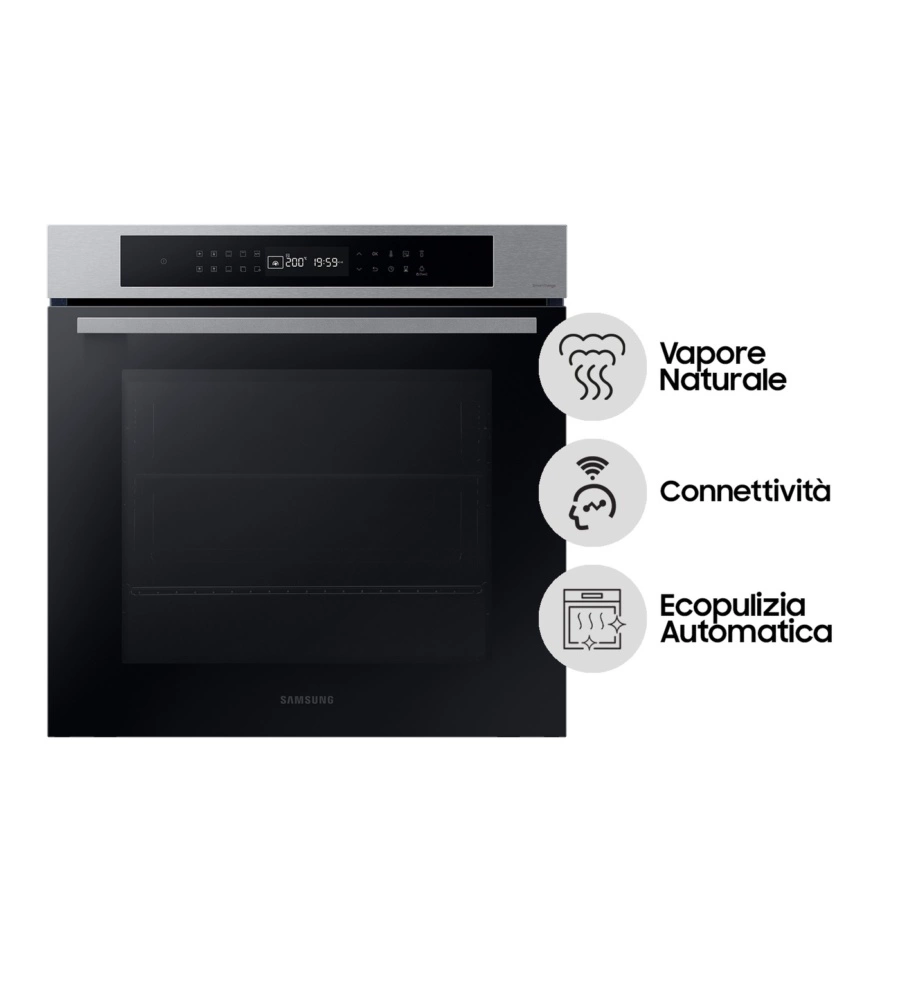 Forno elettrico da incasso Samsung "NV7B4040VBS/U5" Vapore e Wifi classe energetica A+