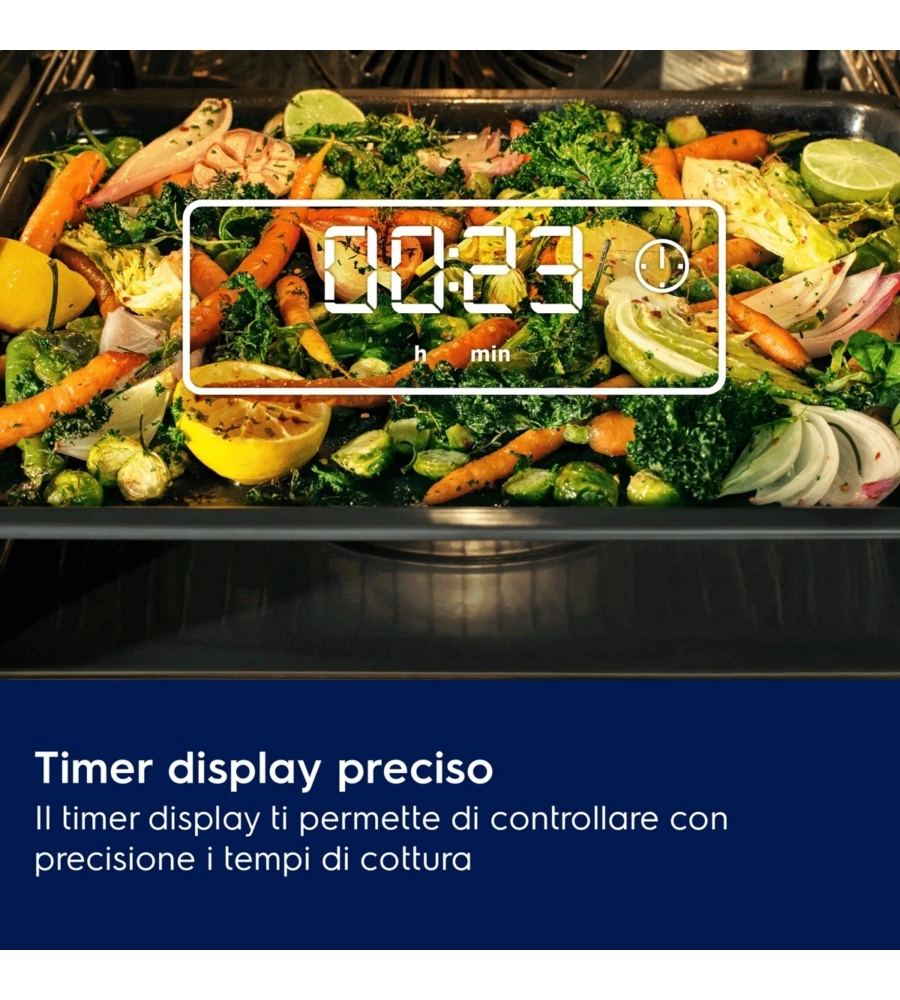 Forno elettrico da incasso Electrolux "EOM3H04X" Aquaclean classe energetica A+