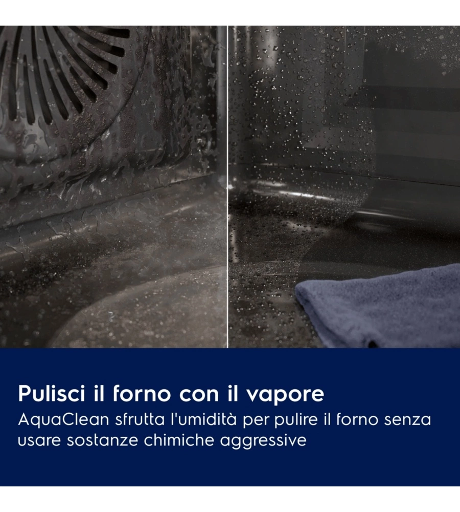 Forno da elettrico da incasso Electrolux "Steam Bake" 59,4x56,9x59,4 cm classe energetica A+