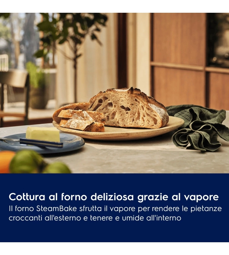 Forno da elettrico da incasso Electrolux "Steam Bake" 59,4x56,9x59,4 cm classe energetica A+
