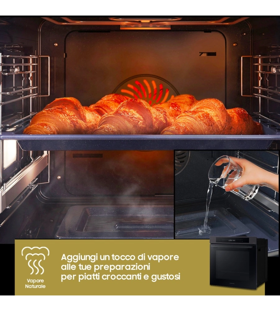 Forno elettrico da incasso Samsung "NV7B4040VBB" Black inox classe energetica A+