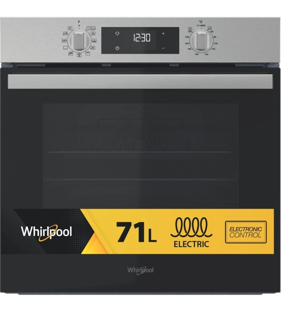 Forno elettrico da incasso Whirpool "OMR58HR0X" 59,5x55,1x59,5 cm classe energetica A+